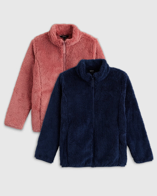 Recycled Sherpa Fleece Jacket 2-Pack