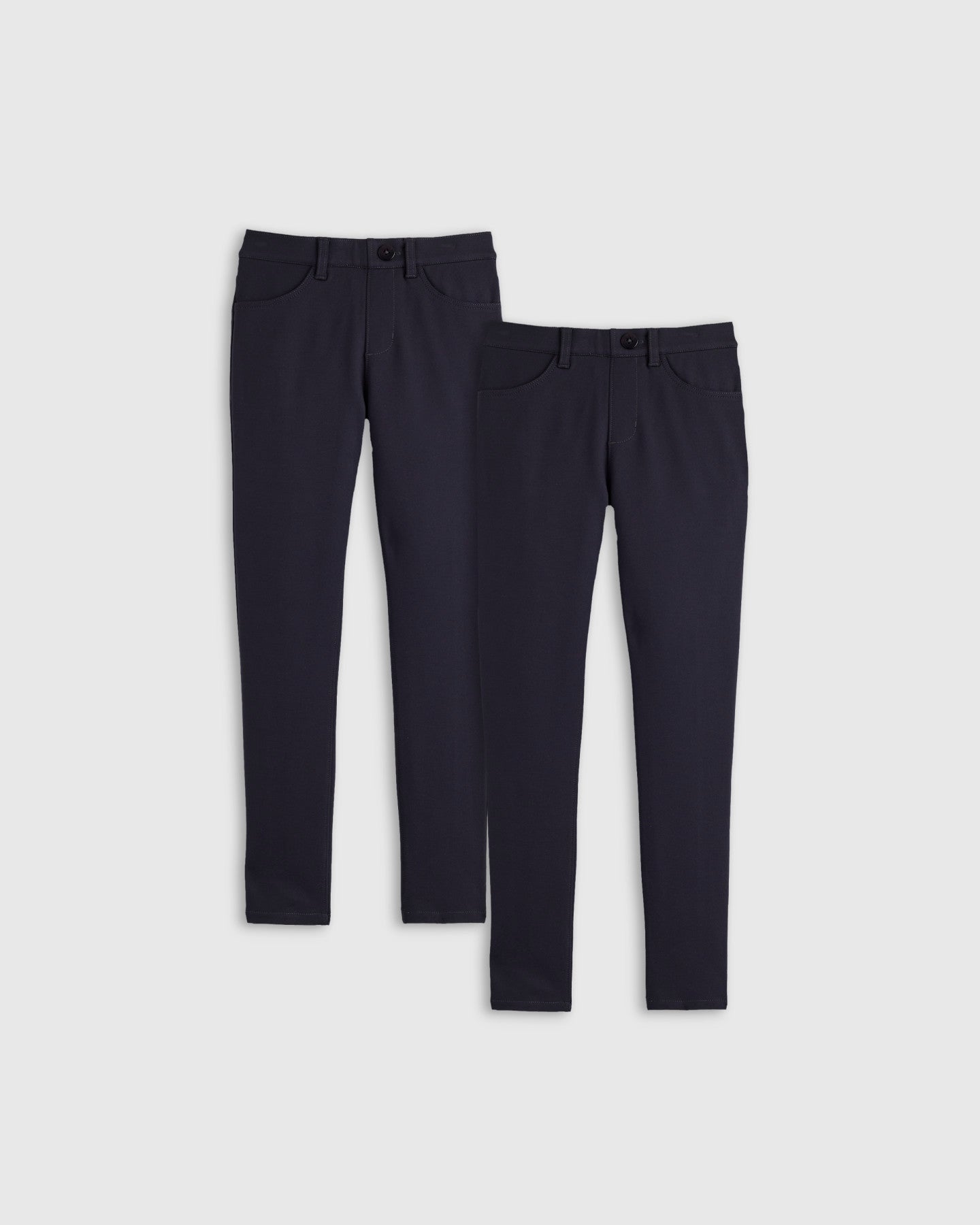 Ultra-Stretch Ponte Skinny Pants 2-Pack