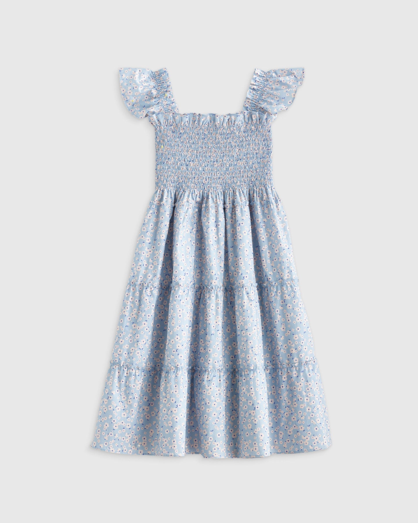 100% Cotton Poplin Smocked Dress