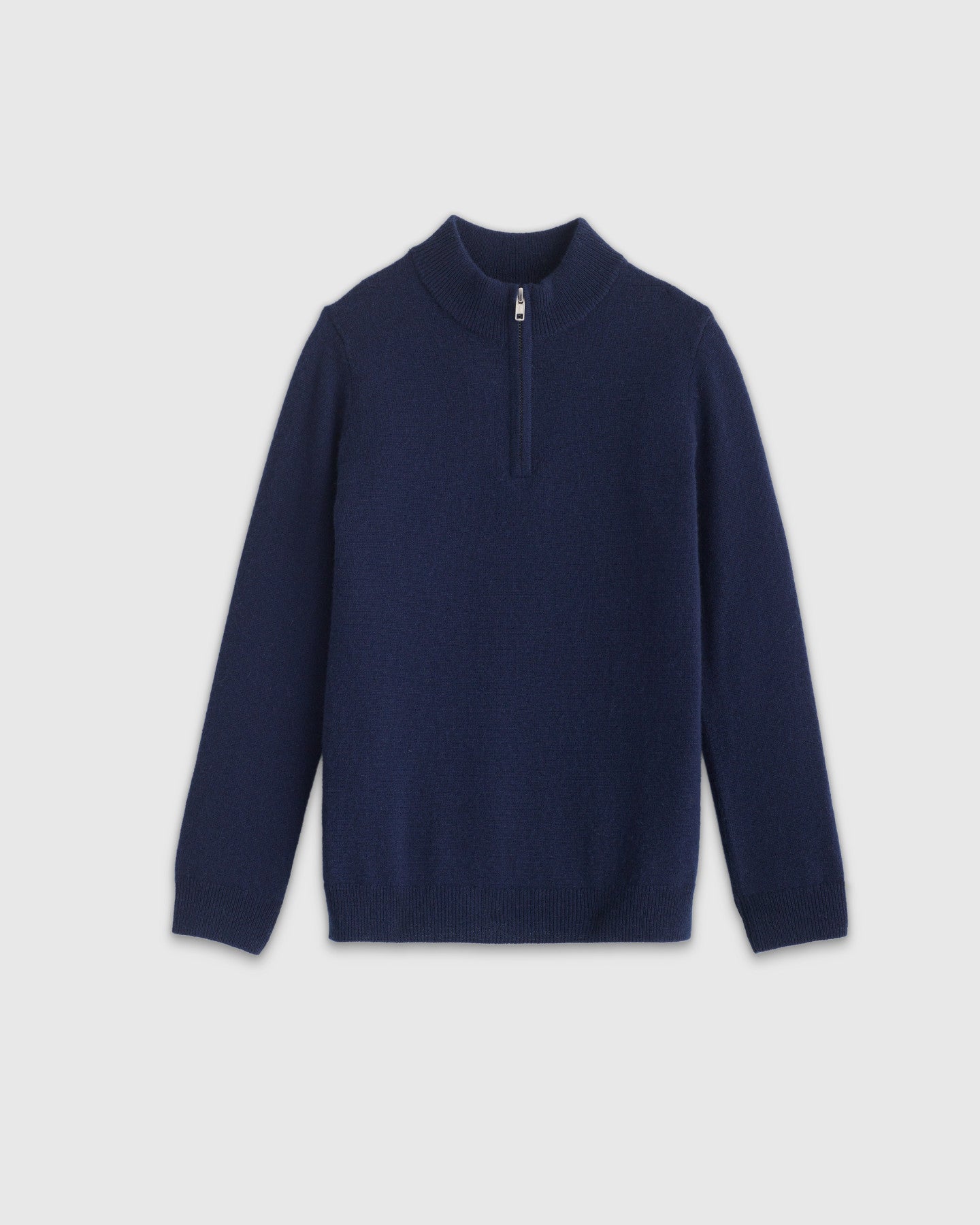 Washable Cashmere Quarter Zip Sweater