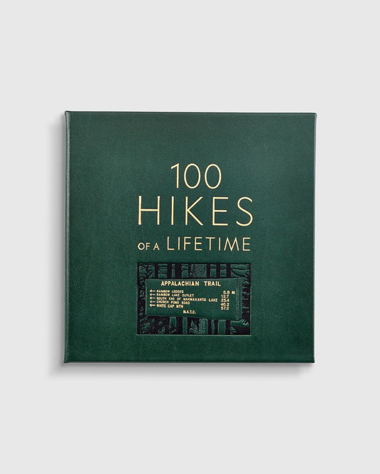 100 Hikes of a Lifetime Leather Bound Book