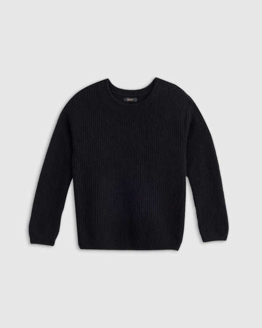 Washable Cashmere Fisherman Tunic Sweater