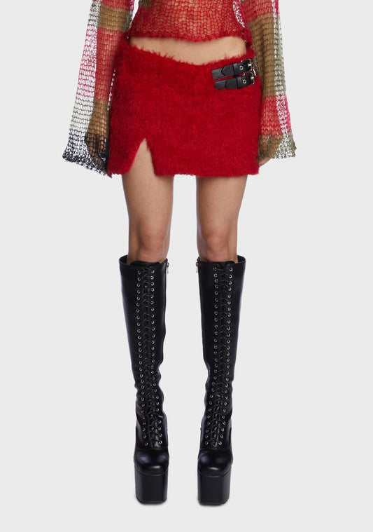 Fire Fend For Yourself Mini Skirt