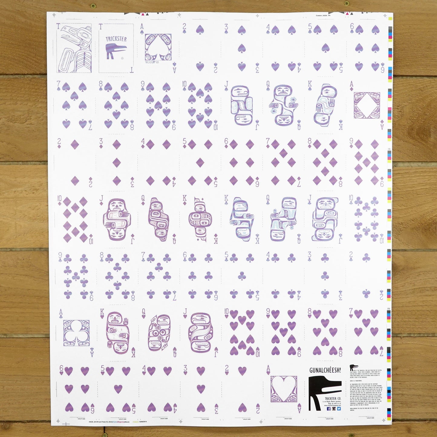 Trickster Co. Playing Cards Uncut Sheets
