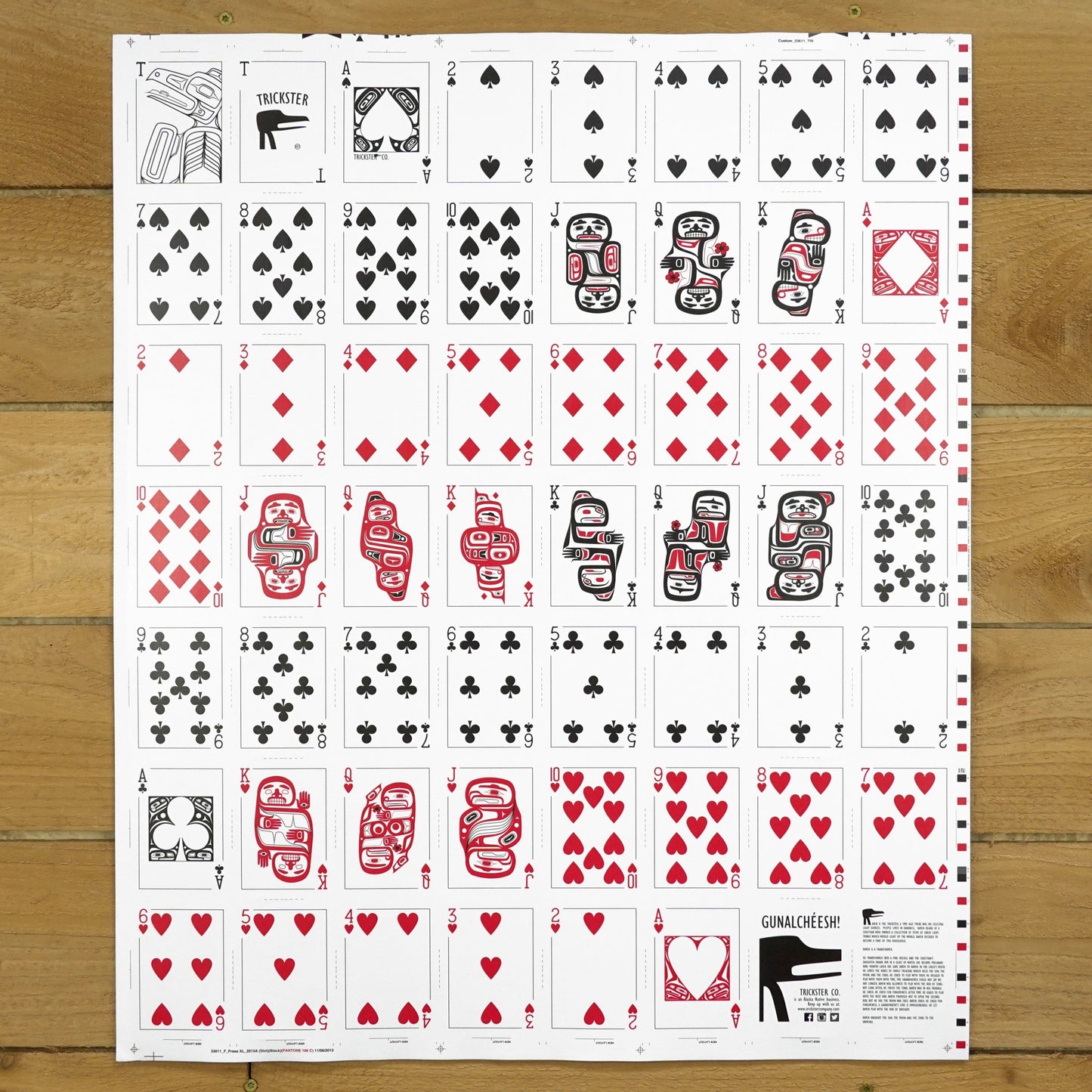 Trickster Co. Playing Cards Uncut Sheets