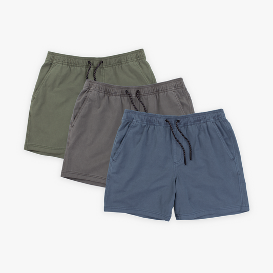 Volley Shorts 5.5" Navy, Charcoal, Green