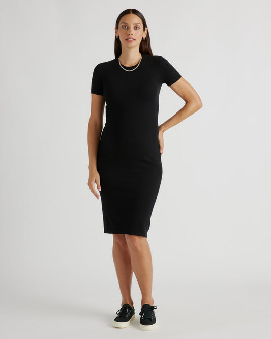 Eco-Knit Milano Stitch Maternity Sweater Dress