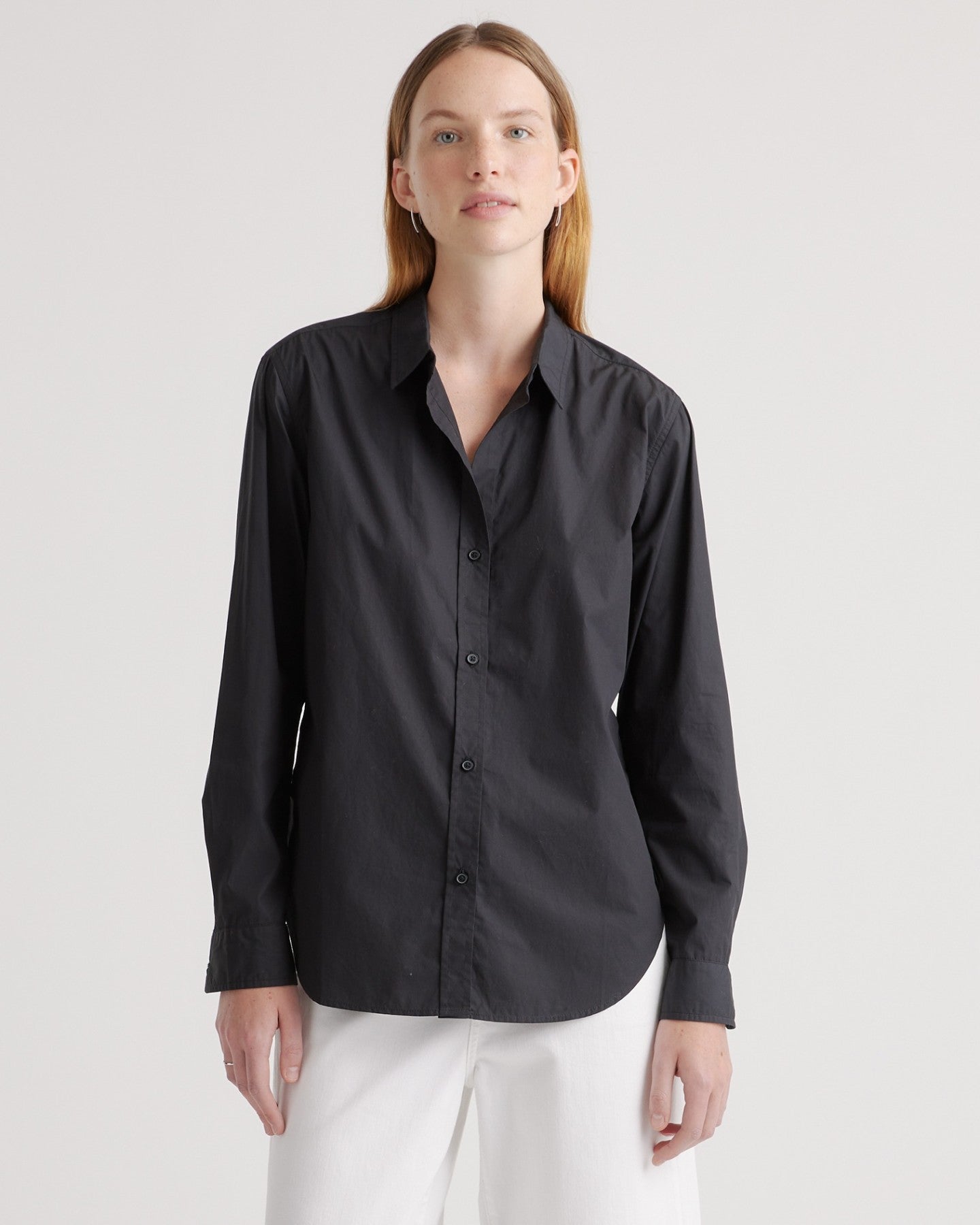 100% Organic Cotton Poplin Long Sleeve Shirt