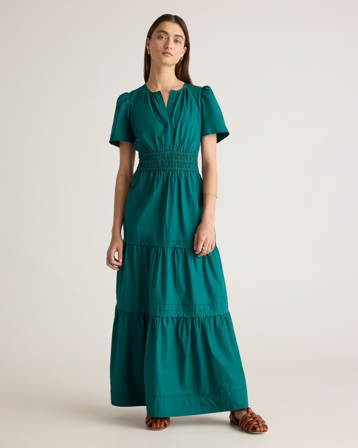 100% Organic Cotton Tiered Maxi Dress