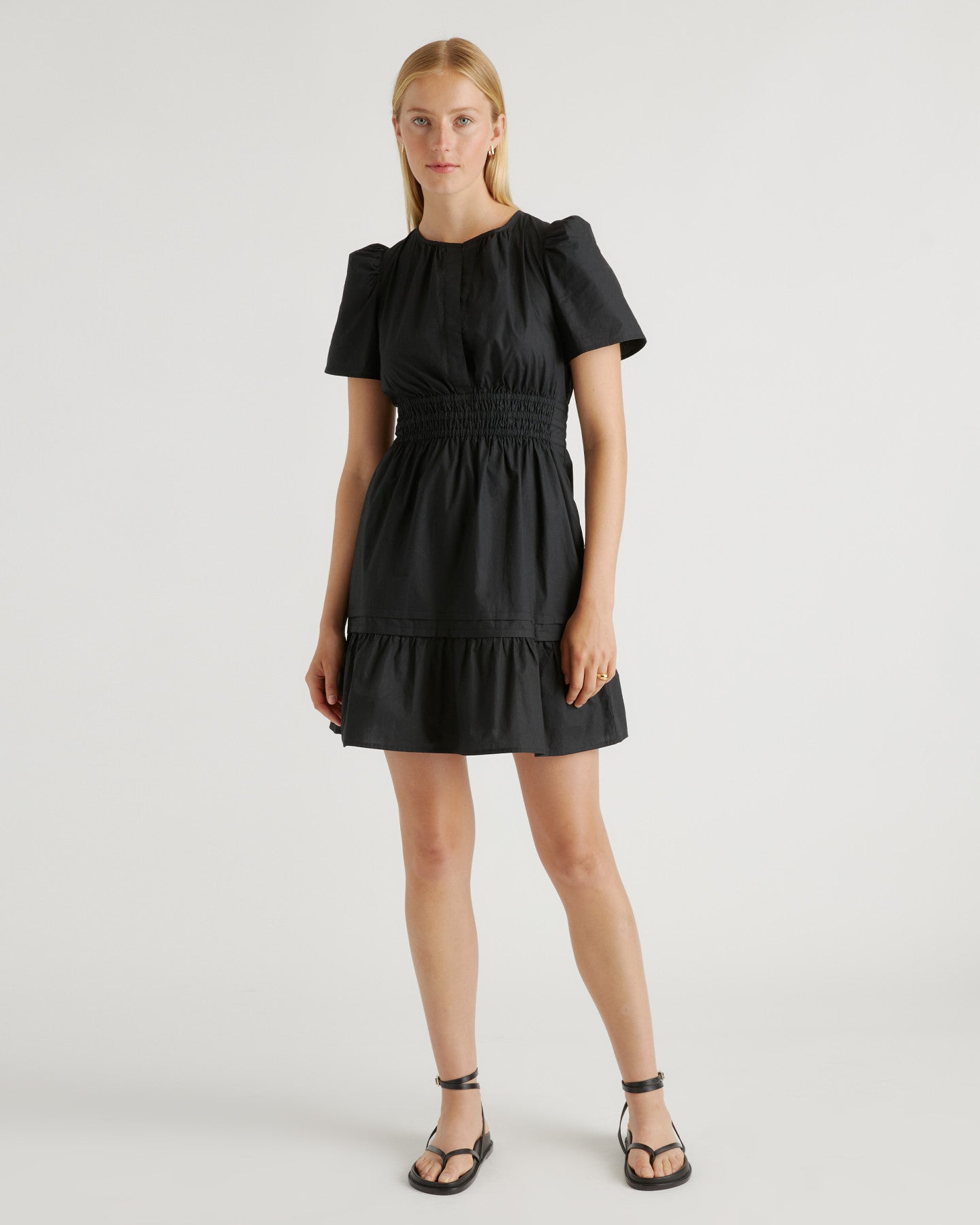 100% Organic Cotton Tiered Mini Dress