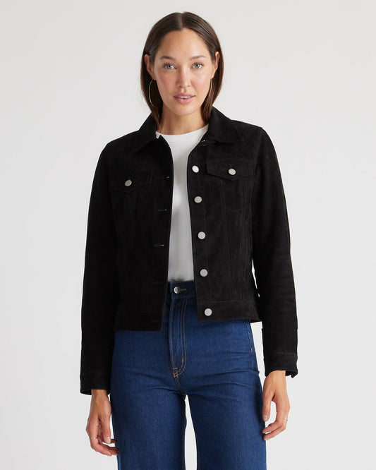 100% Suede Trucker Jacket