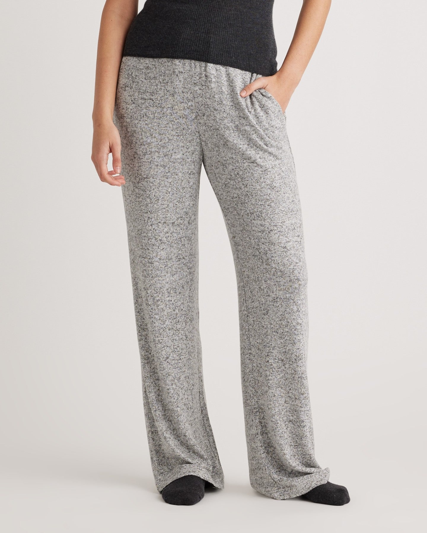 Brushed Lounge Straight Leg Pant