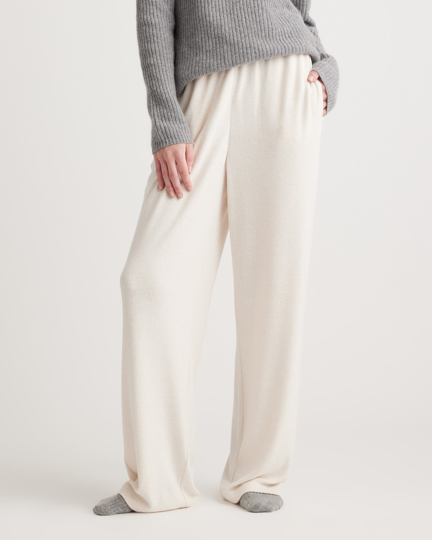 Brushed Lounge Straight Leg Pant