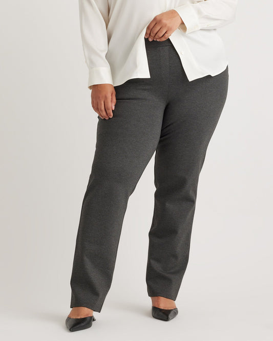 Ultra-Stretch Ponte Straight Leg Pant