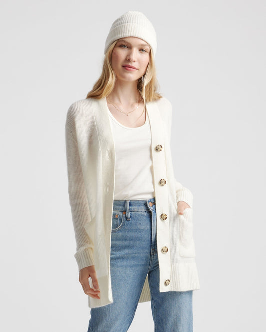 Baby Alpaca-Wool Oversized Cardigan
