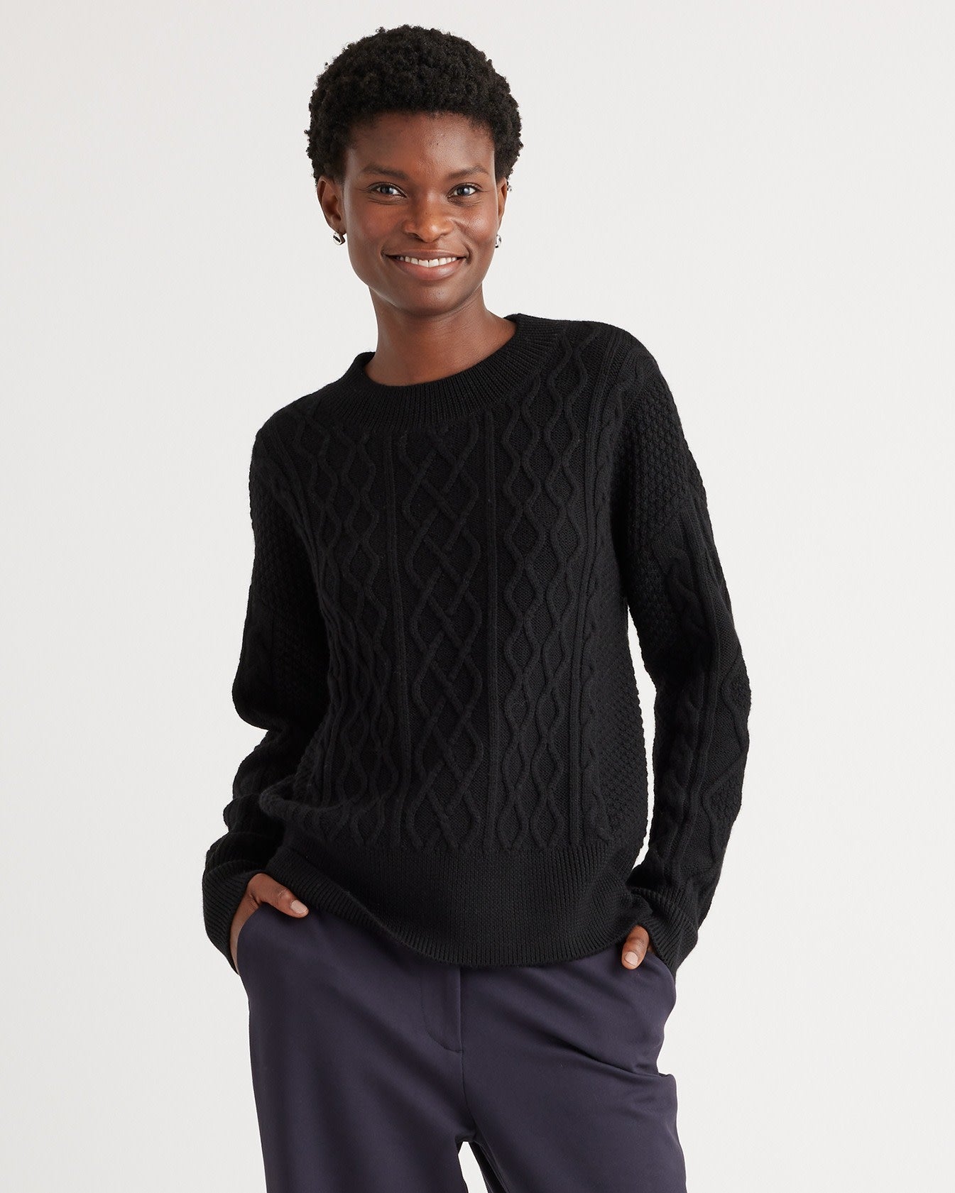 Australian Merino Wool Cable Sweater