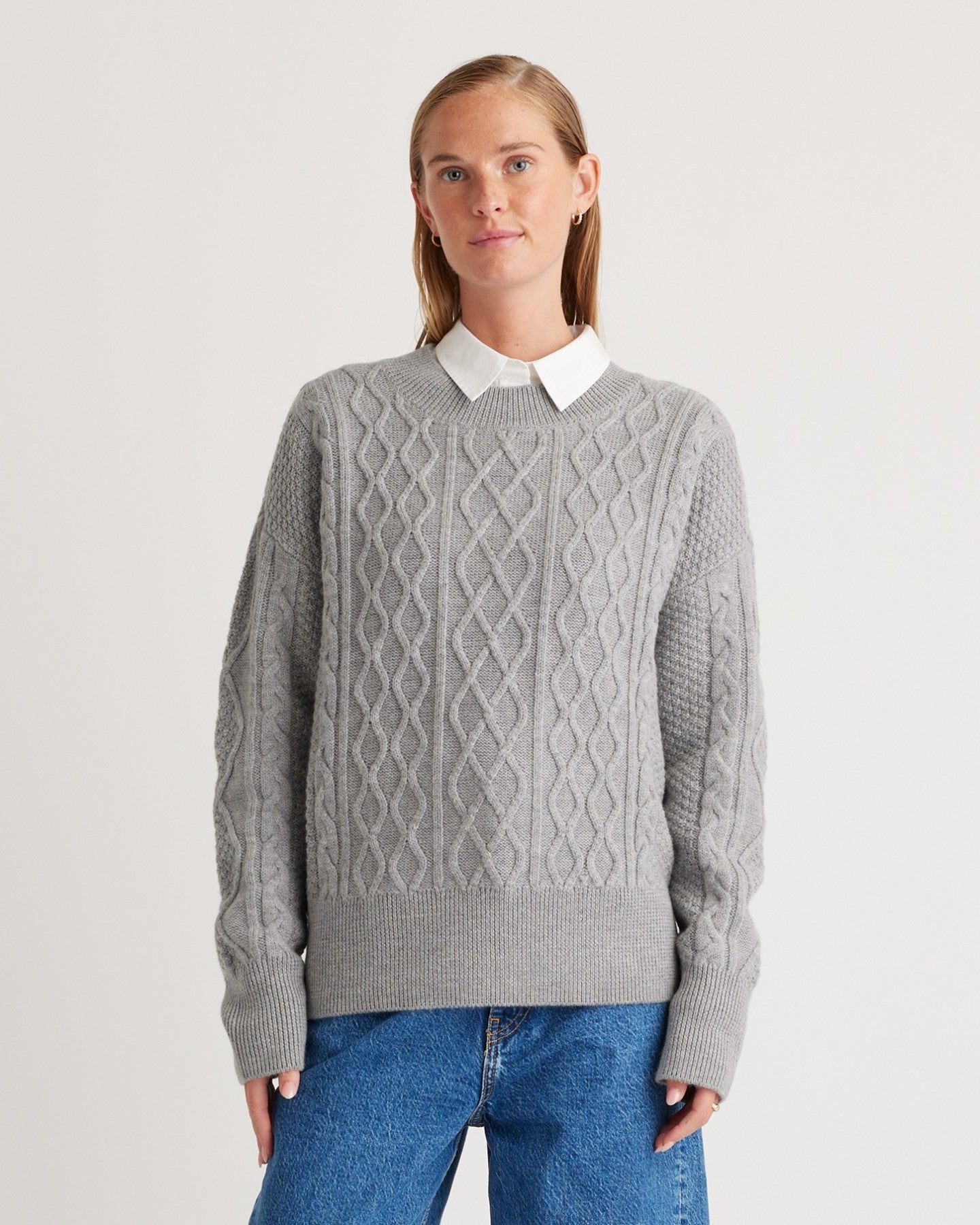Australian Merino Wool Cable Sweater