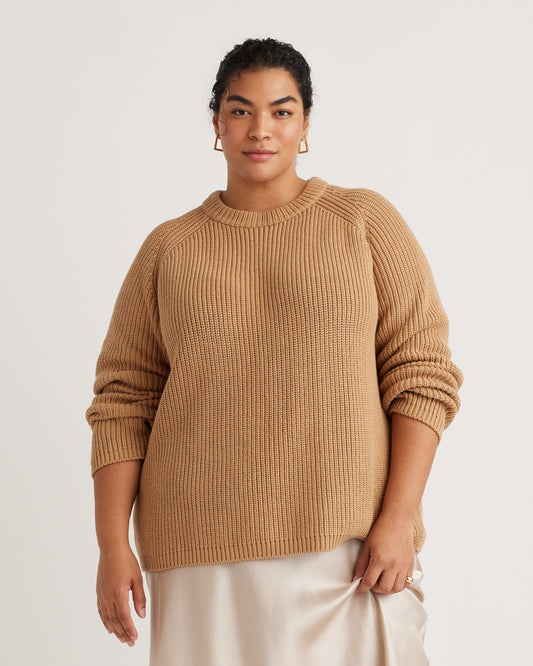 100% Organic Cotton Fisherman Crew Sweater