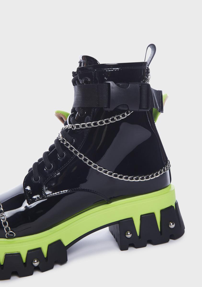 x Teletubby Head Platform Boots