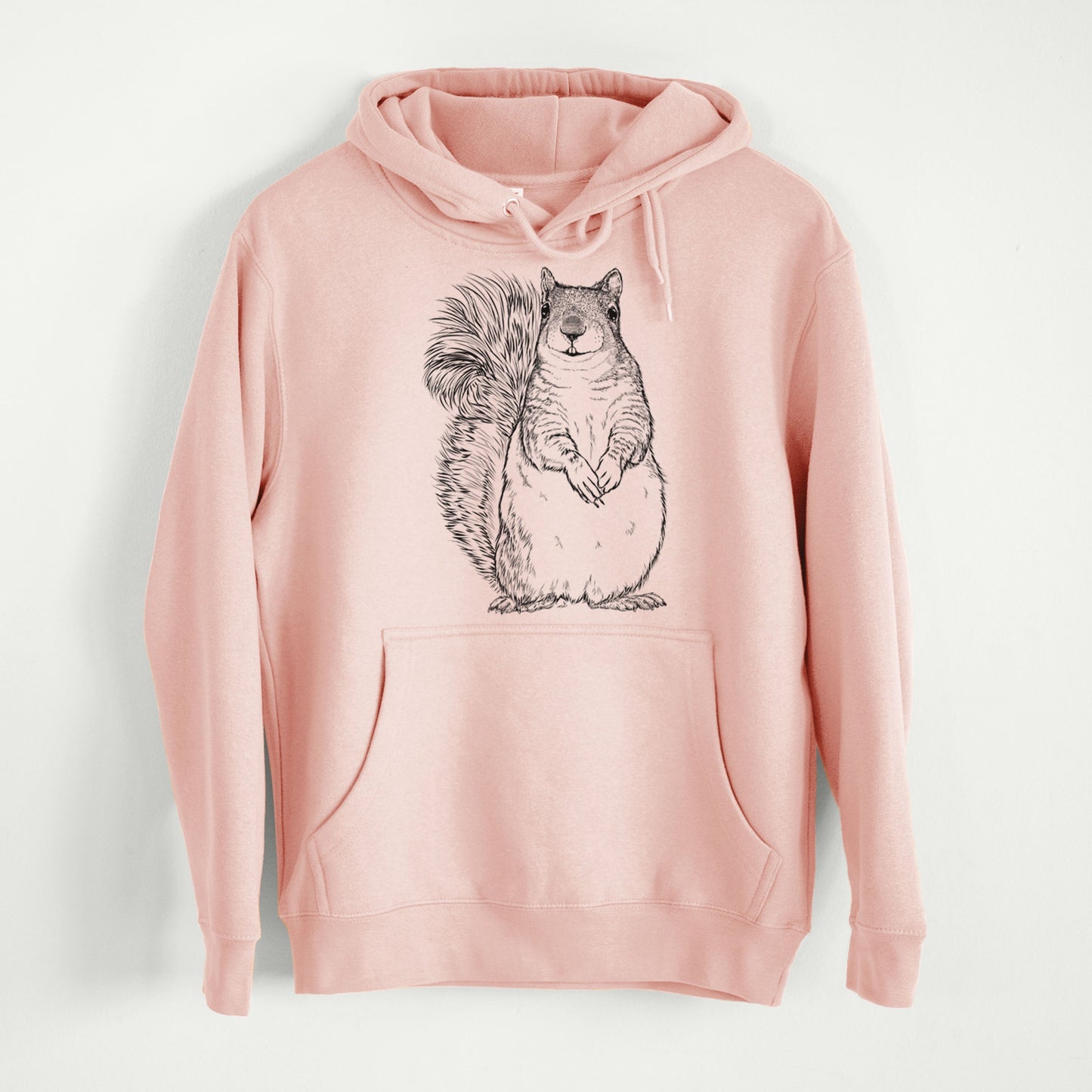 Western Grey Squirrel - Sciurus griseus  - Mid-Weight Unisex Premium Blend Hoodie