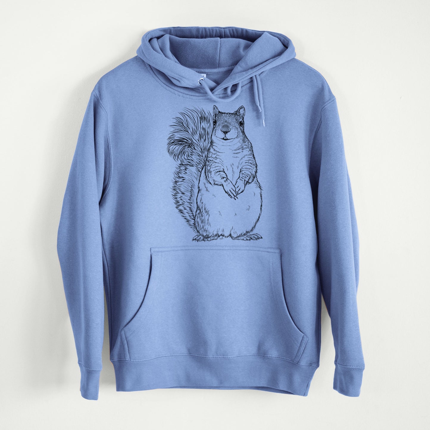Western Grey Squirrel - Sciurus griseus  - Mid-Weight Unisex Premium Blend Hoodie