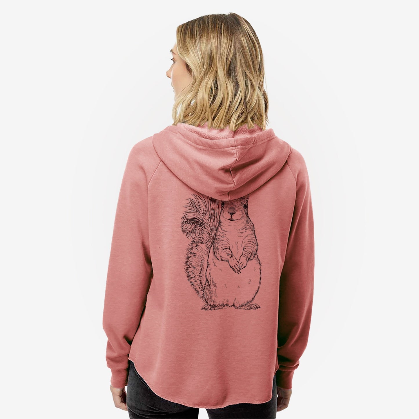 Western Grey Squirrel - Sciurus griseus - Women's Cali Wave Zip-Up Sweatshirt
