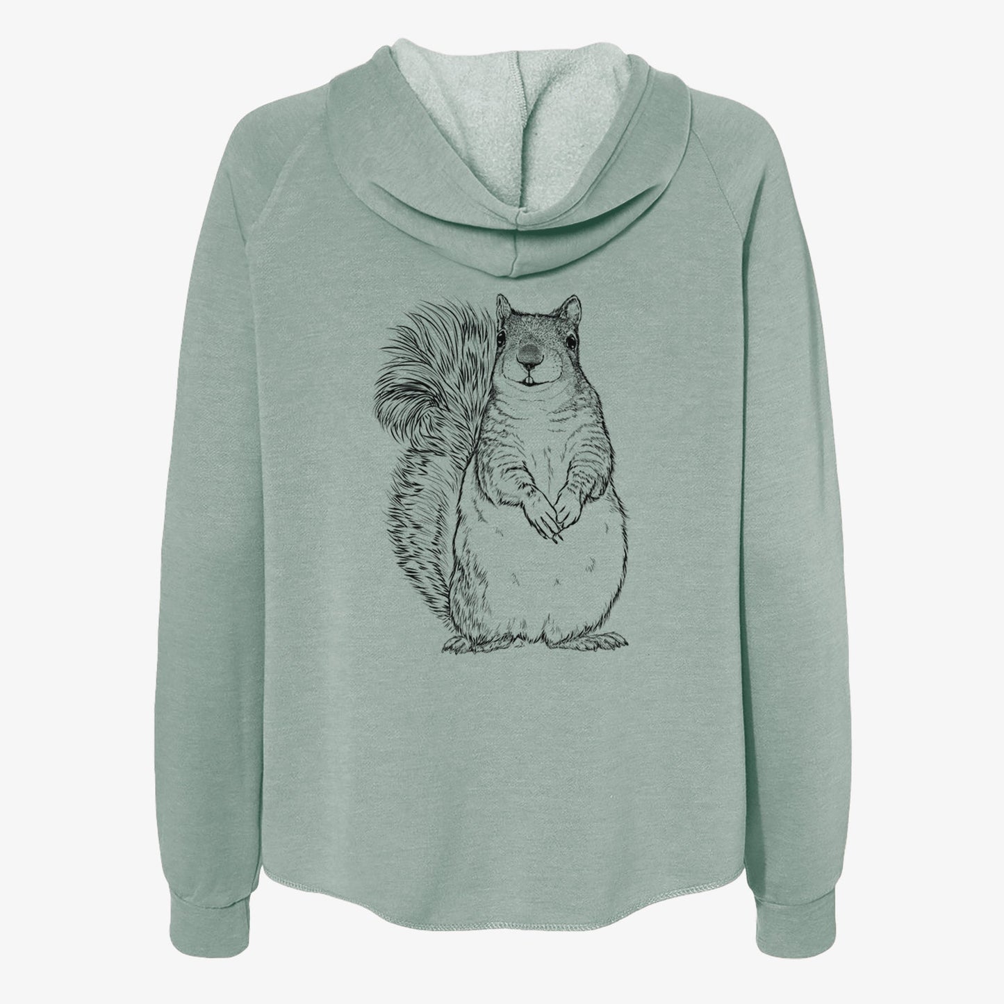 Western Grey Squirrel - Sciurus griseus - Women's Cali Wave Zip-Up Sweatshirt