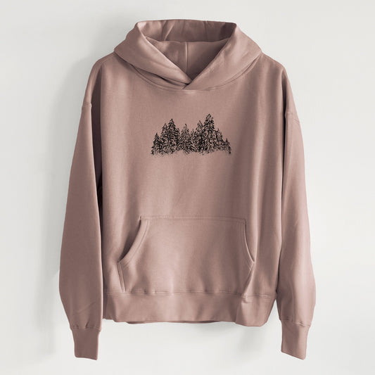 Winter Evergreens - Women's Heavyweight Relaxed Hoodie