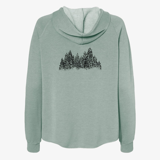 Winter Evergreens - Women's Cali Wave Zip-Up Sweatshirt
