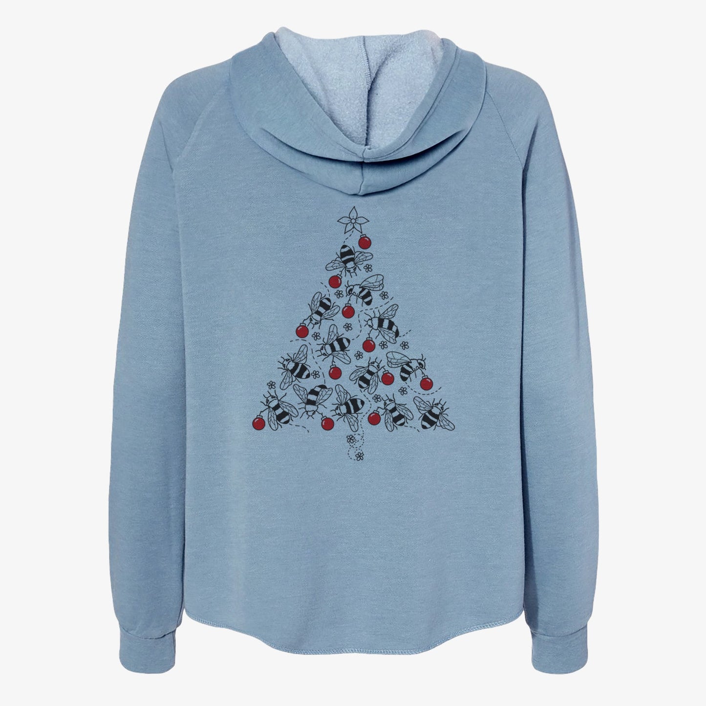 Christmas Tree of Bees - Women's Cali Wave Zip-Up Sweatshirt