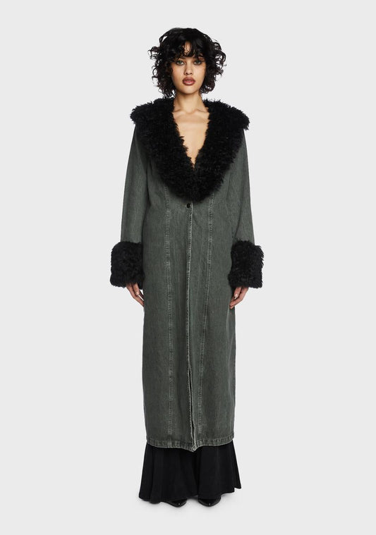 Forest Fantasy Denim Coat
