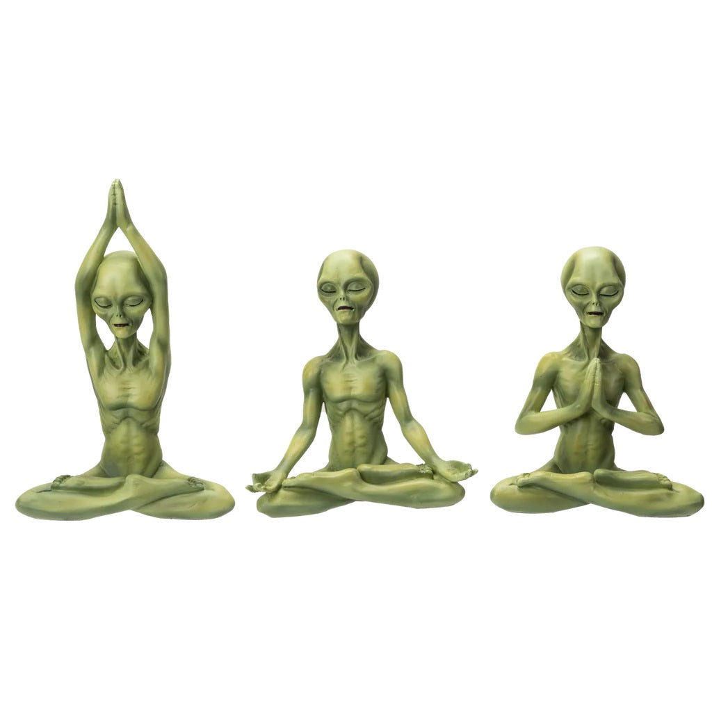 Alien Yoga Figurines
