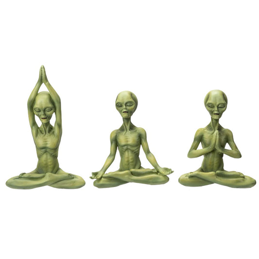 Alien Yoga Figurines