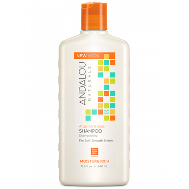 Andalou Naturals Argan Oil & Shea Moisture Rich Shampoo 340 ml - YesWellness.com