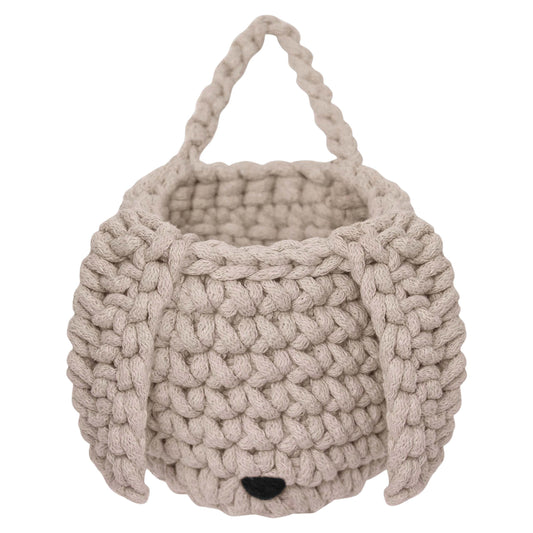 Crochet Bunny Basket | BEIGE