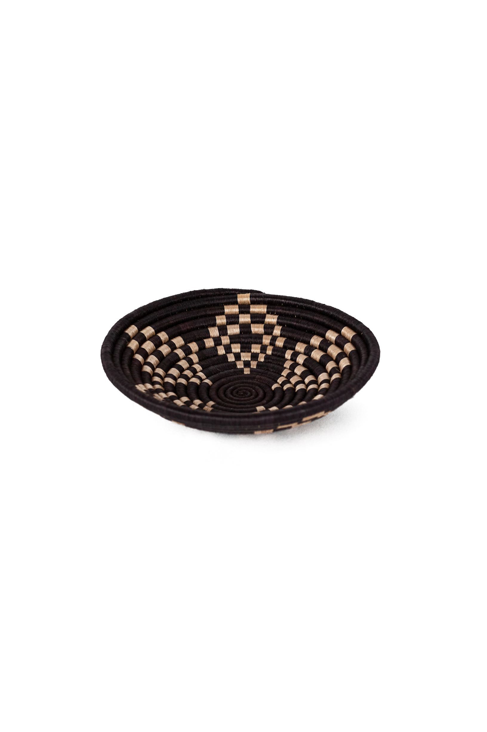 Azizi Life Bariku Woven Bowls - Black + Tea Woven Bowls Azizi Life S