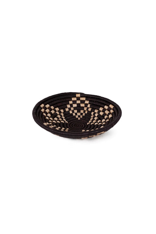 Azizi Life Bariku Woven Bowls - Black + Tea Woven Bowls Azizi Life S