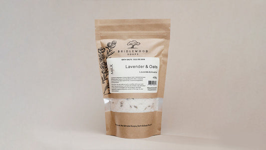 Bridlewood Soaps - MILK Bath Salts (Lavender & Oats)