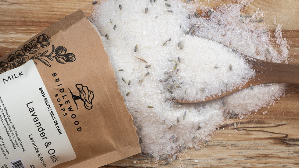 Bridlewood Soaps - MILK Bath Salts (Lavender & Oats)