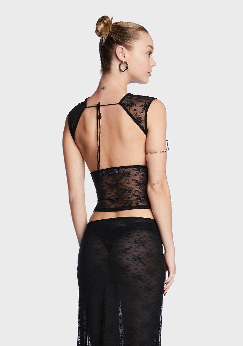 Uno Sheer Tie Top