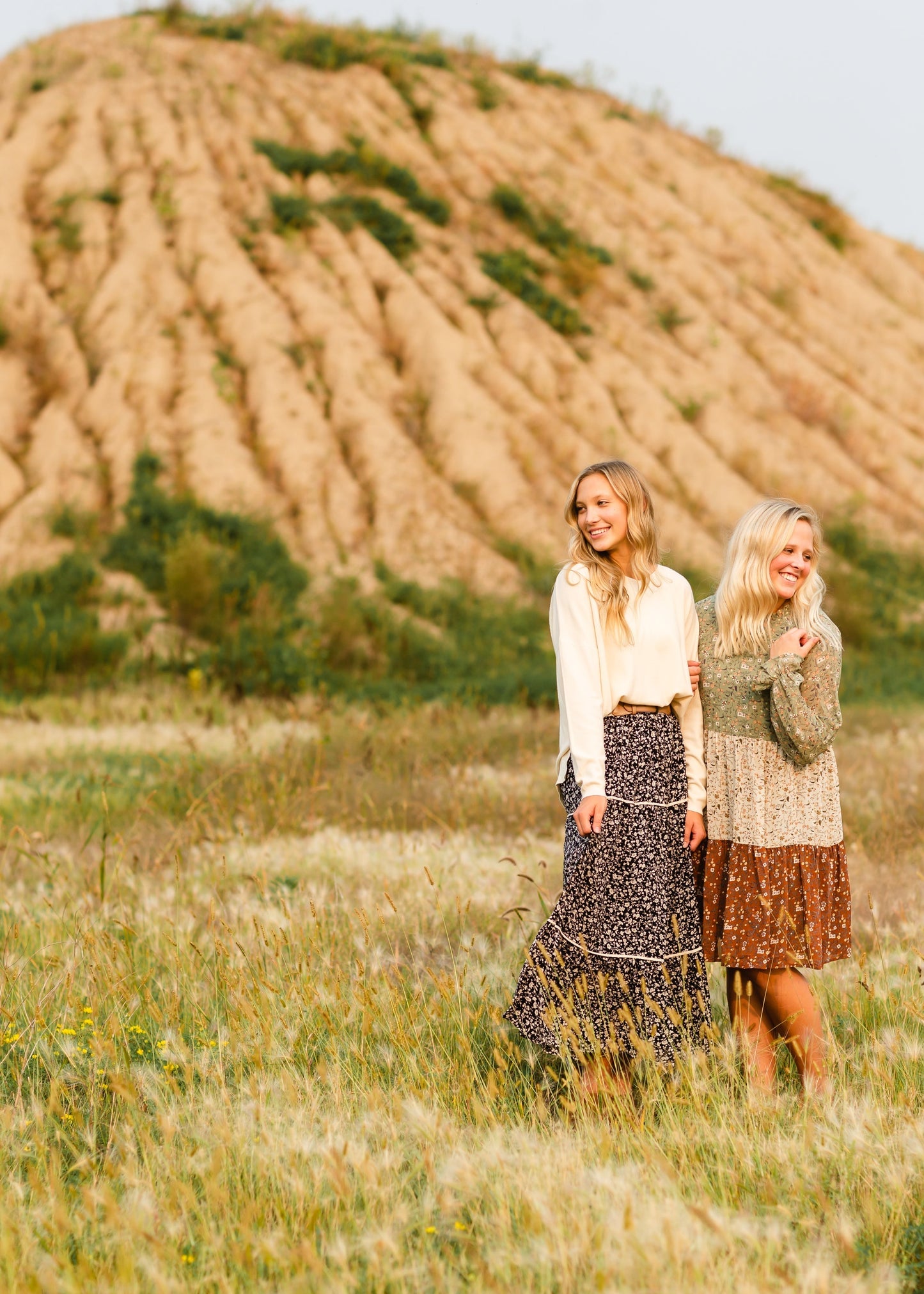 Black Floral Print Maxi Skirt - FINAL SALE
