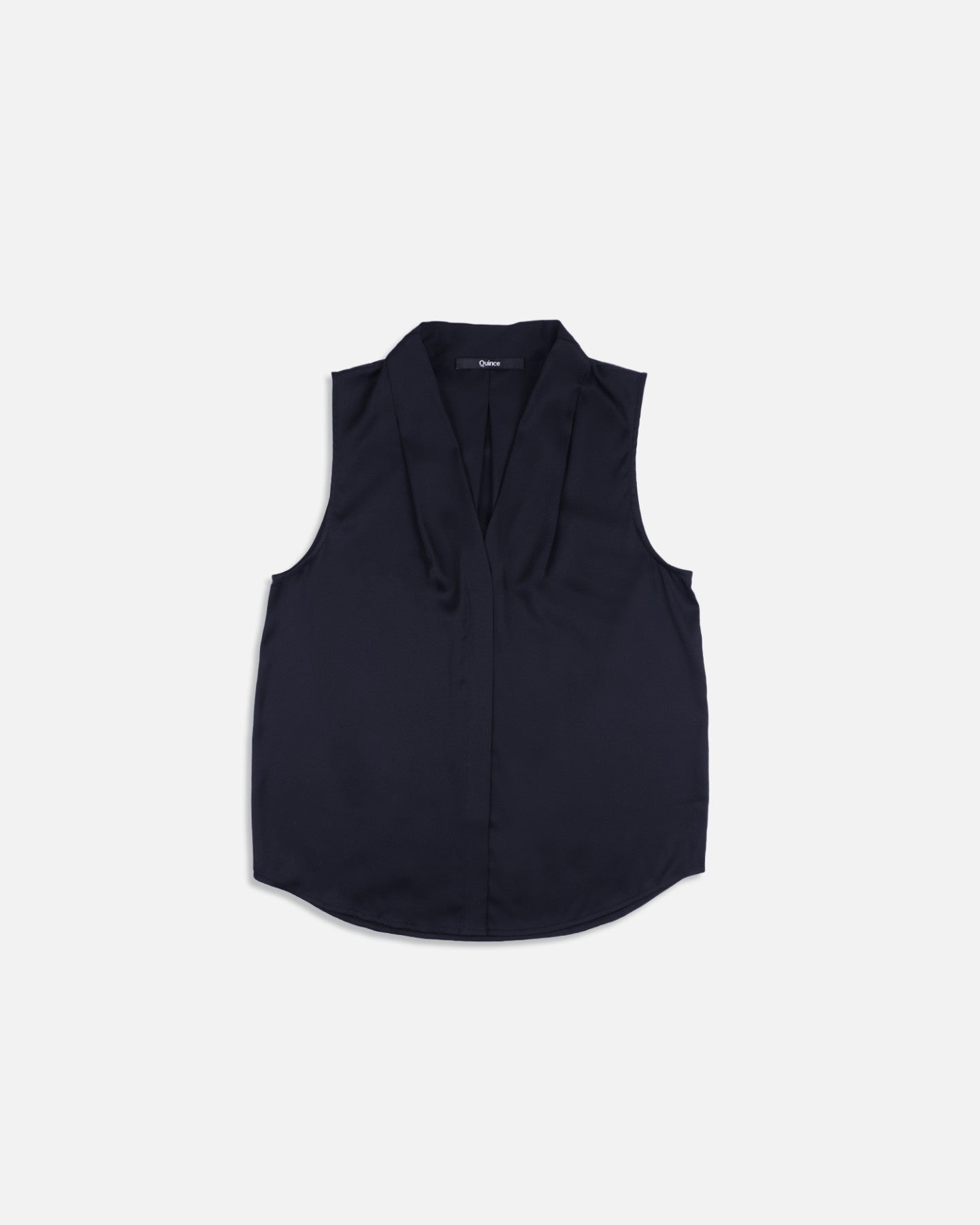 Washable Stretch Silk Sleeveless Blouse