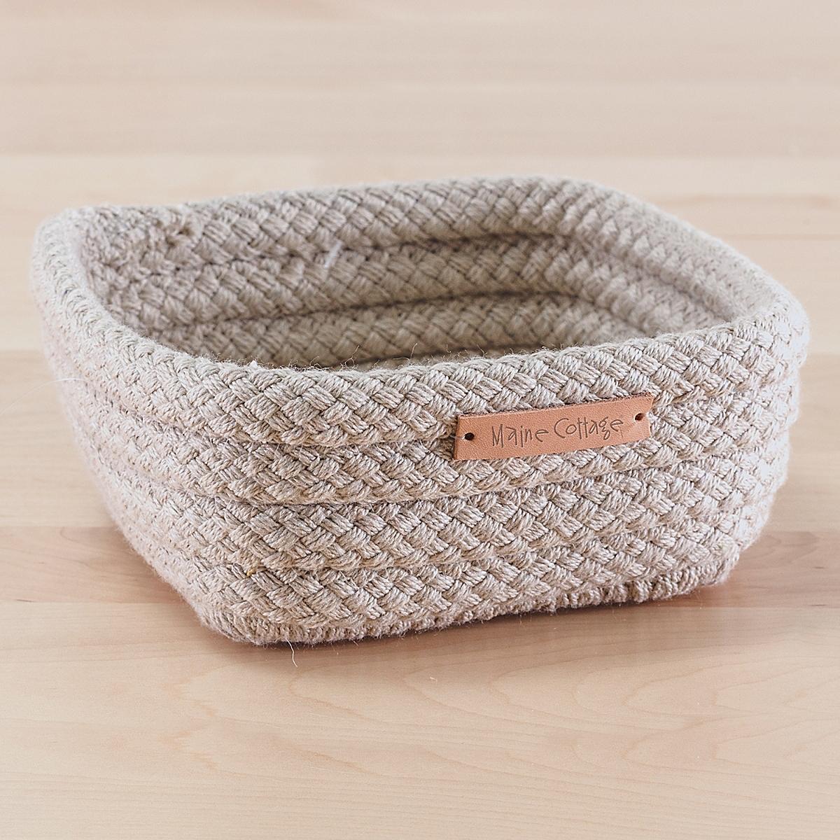 Maine Cottage Braided Sunbrella Catchall Basket | Maine Cottage®