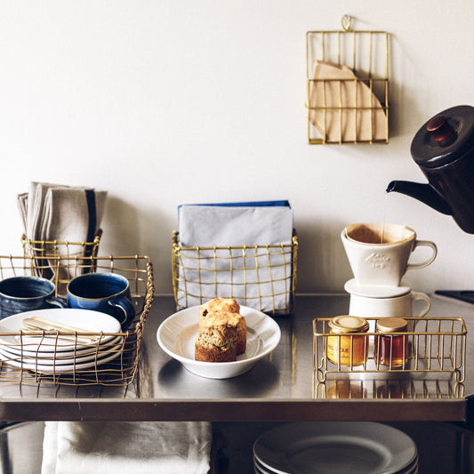 Brass Basket Square