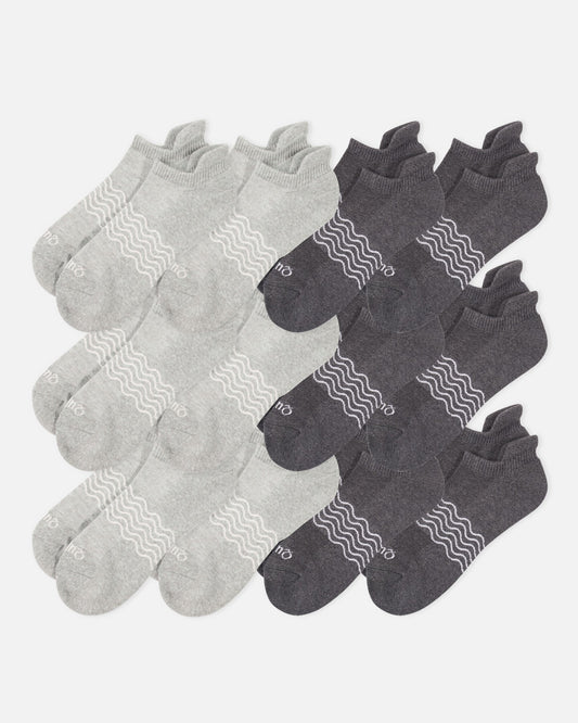 Everyday Cotton Solid Ankle Socks (12-pack)