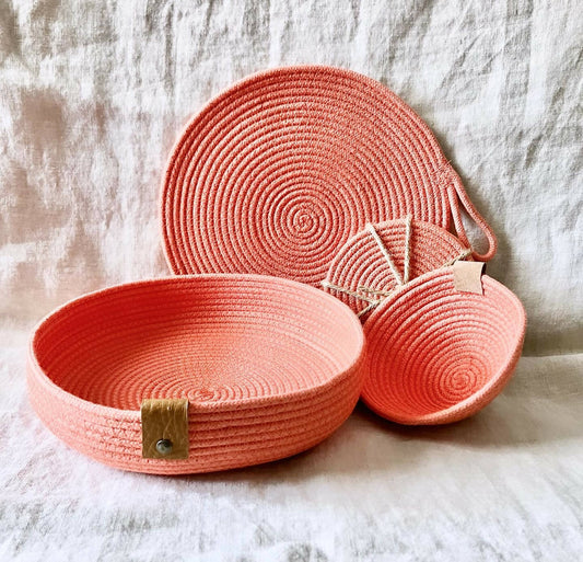 Coral Rope Home Decor Gift Set