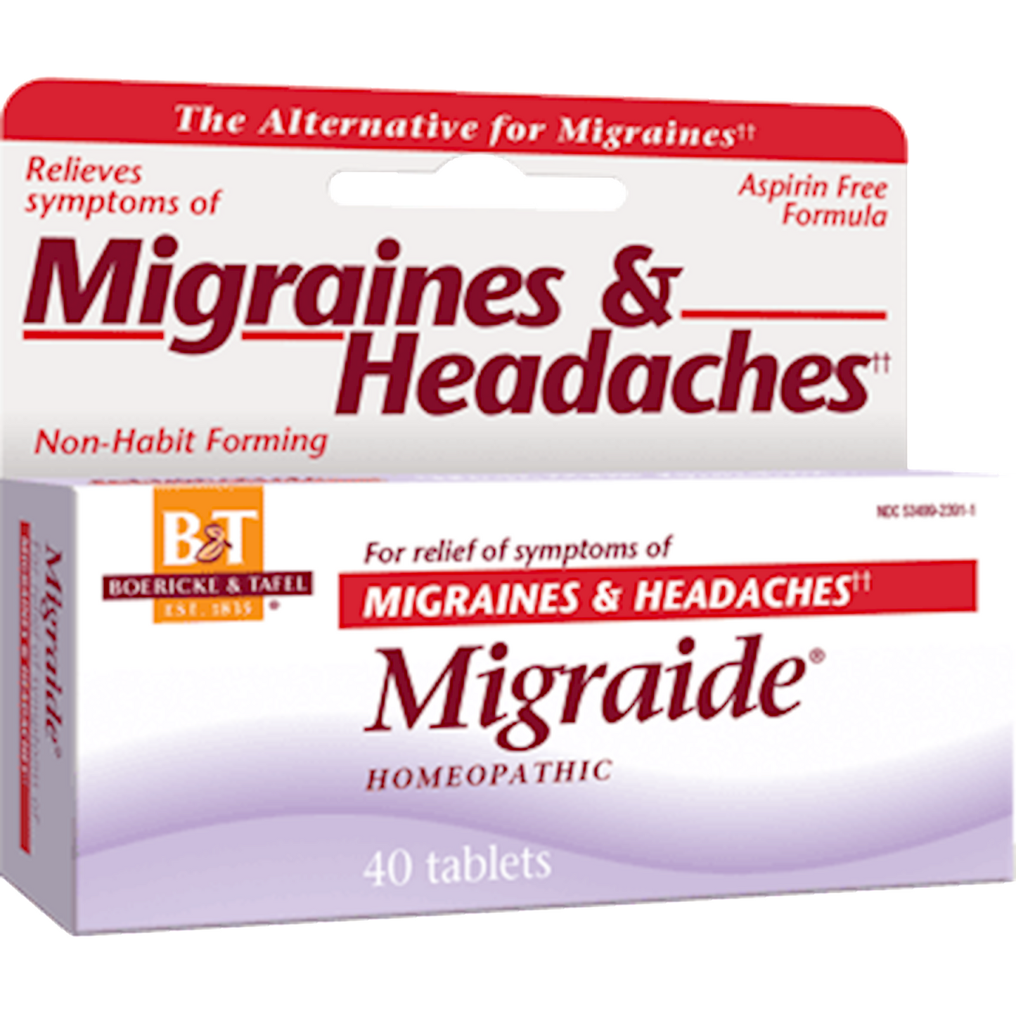 Boericke & Tafel Migraide 40 tabs