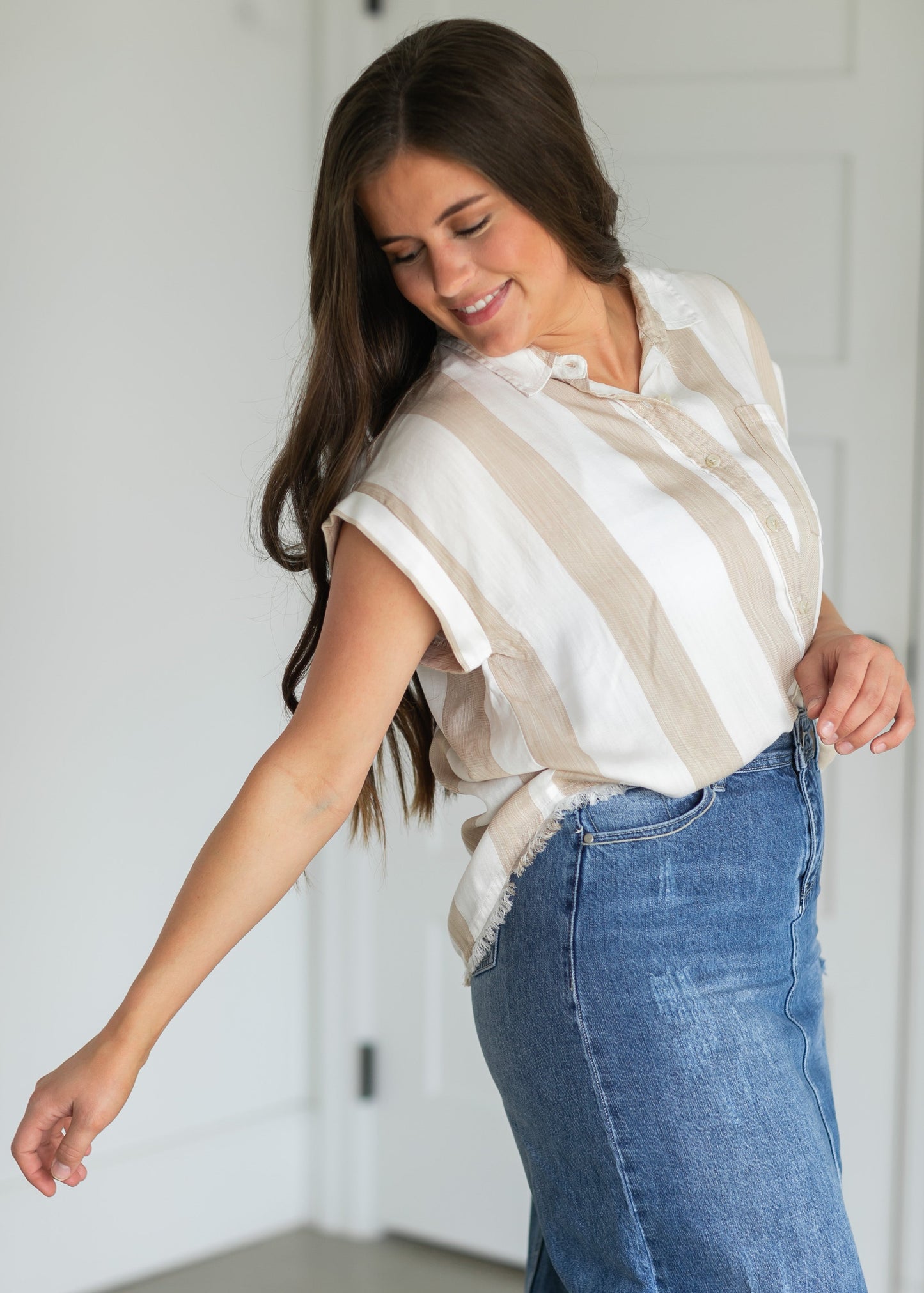 Everly Midi Denim Skirt
