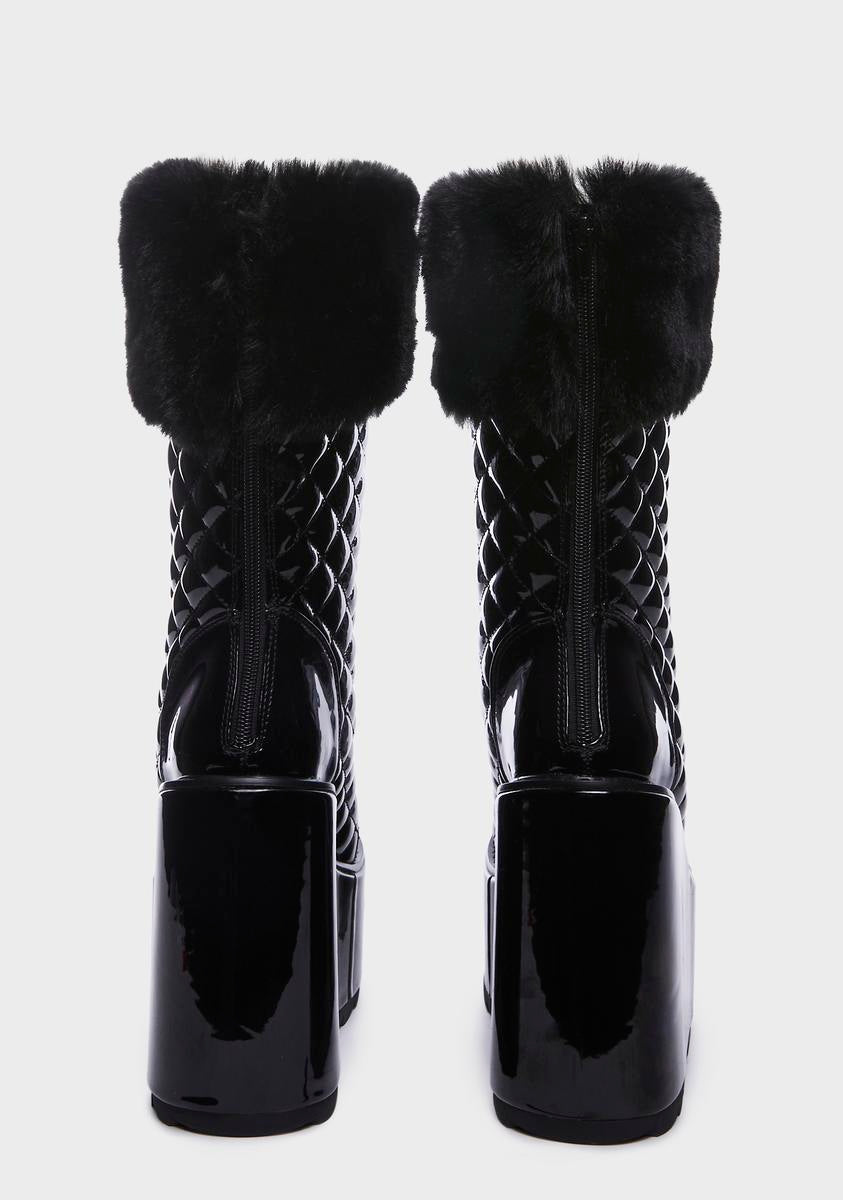 Dune Fur Platform Boots