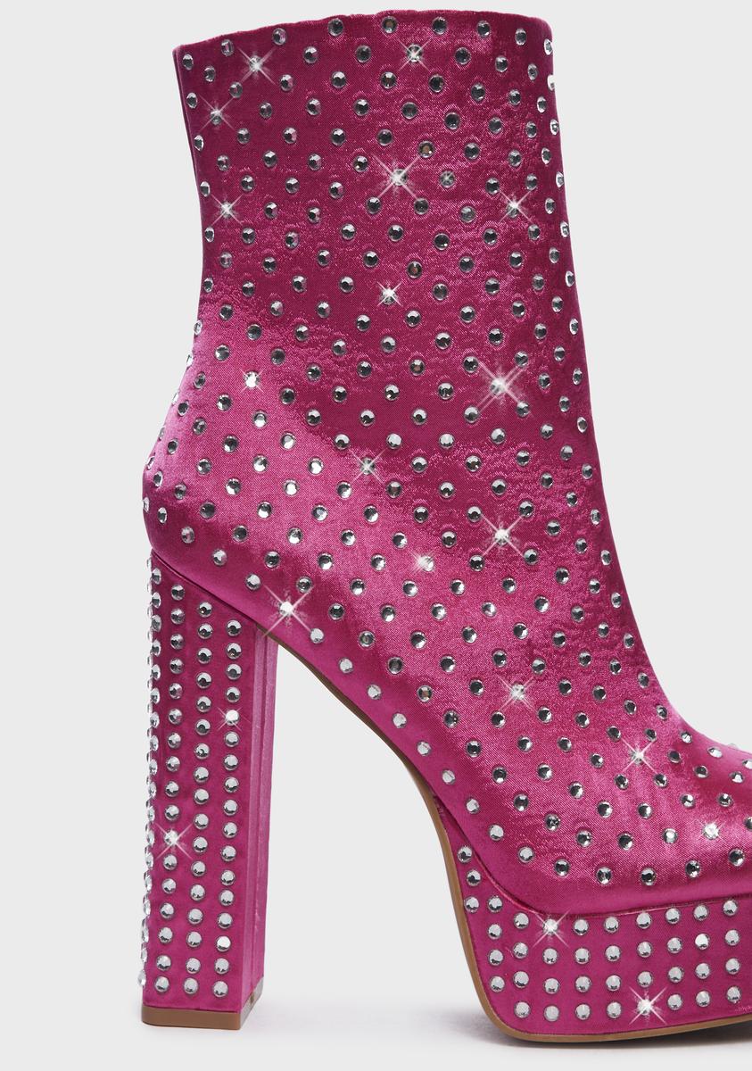 Sweet Overnight Glitz Ankle Boots